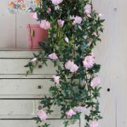 Petunia hängande, rosa 80 cm - Konstväxt