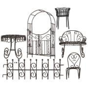 Mini-trädgård startpaket med 10 delar – rostfärgat