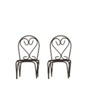 Mini-trädgård Bistro stol - rostfärgat, set med 2