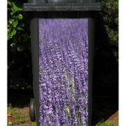 Dekorationssticker för sopcontainer - Lavendel
