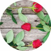 Bordsduk Rosor - rund