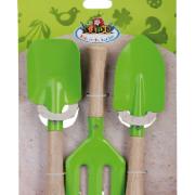 Trädgårdsredskap för barn - 3 delar