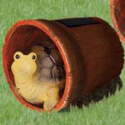 Blomkrukslampor med solcellsdrift