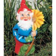 Trädgårdstomte med blommor